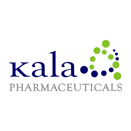 Kala Pharmaceuticals Logo, Blue and Green circles in a pattern